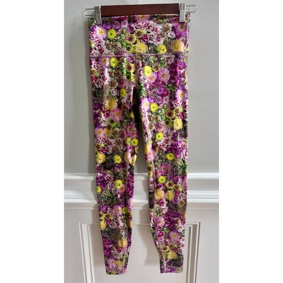 lululemon athletica Pants - Lululemon Wunder Under Inflorescent Multi - Leggings size 4